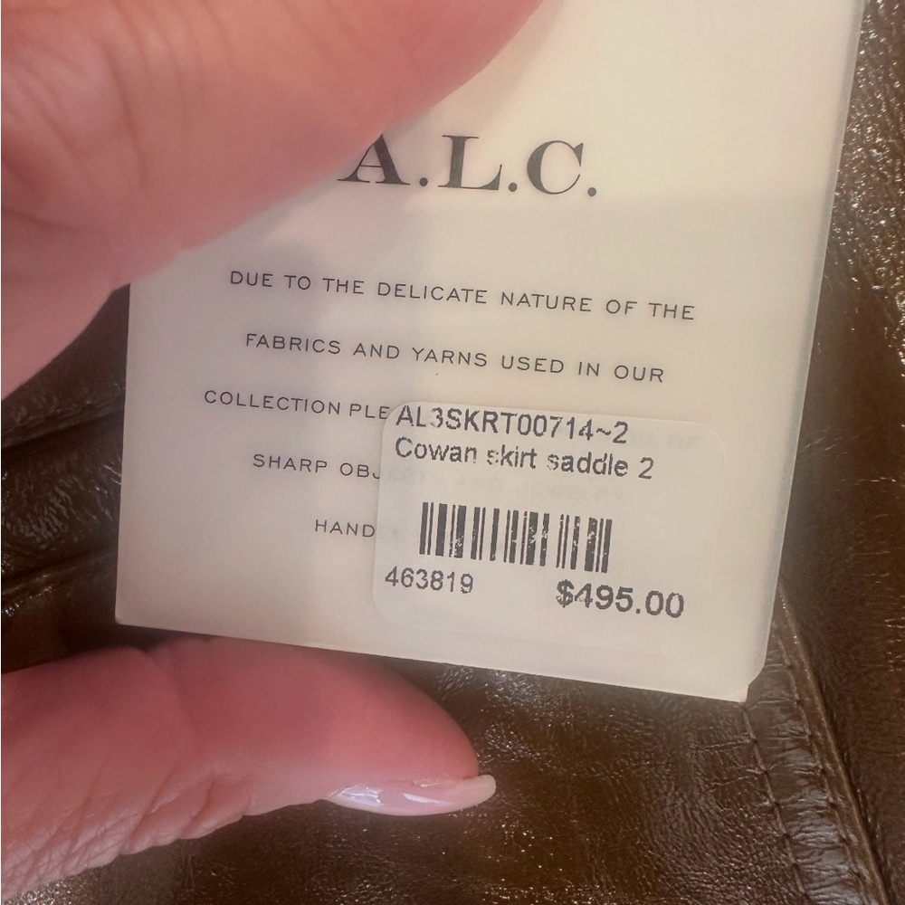 A.L.C. Cowan Skirt in Saddle - Picture 4 of 4